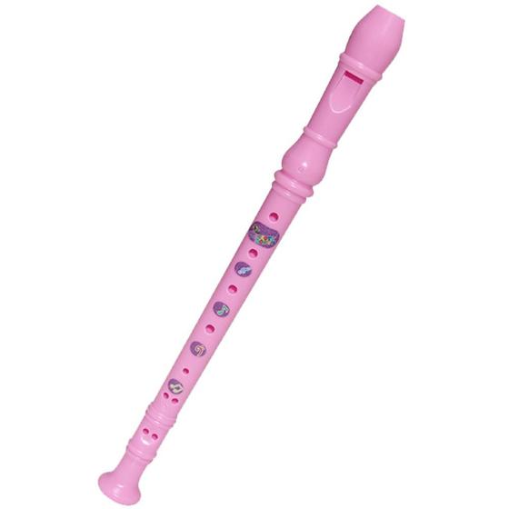 Imagem de Instrumento de Sopro Brinquedo Infantil Flauta Doce 30Cm