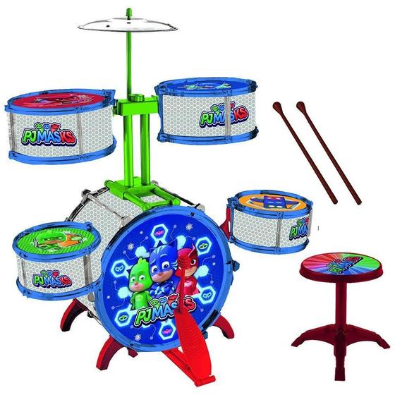 Imagem de Instrumento Musical - Bateria Gde 10 Peças Pjmasks Candide