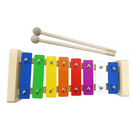 Imagem de Instrumento Musical Xilofone 8 Tons Colorido 803 Shiny Toys
