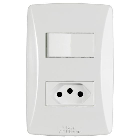 Imagem de Int Simp 10A+T 2P+T 20A 250V C/Pl Petra Mec