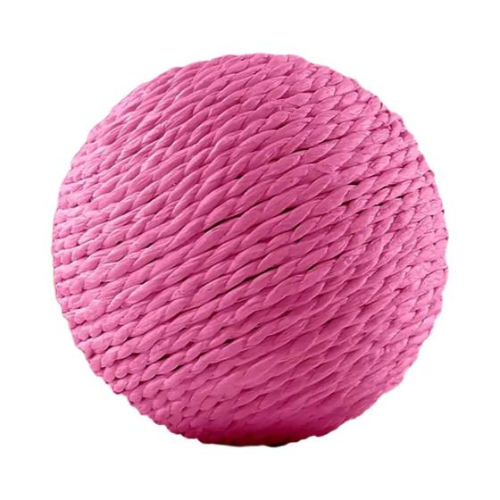 Imagem de Interativo 10cm Sisal Gato Coçar Bola Brinquedo Anti Mordida Limpeza Dos Dentes Som Suprimentos Para