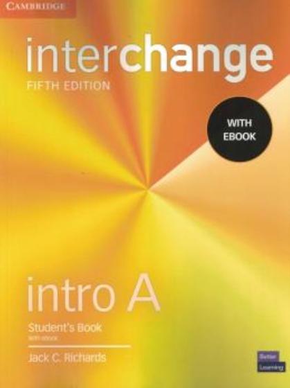 Imagem de Interchange Intro A StudentS Book With - CAMBRIDGE