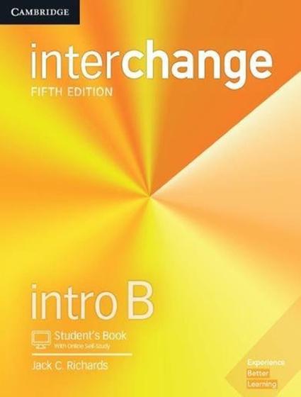 Imagem de Interchange intro b sb with ebook - 5th ed - CAMBRIDGE UNIVERSITY