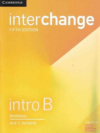 Imagem de Interchange intro b wb - 5th ed - CAMBRIDGE UNIVERSITY
