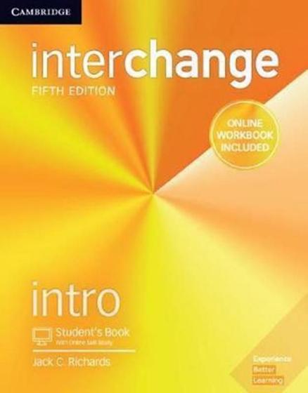 Imagem de Interchange intro sb with online self-study and online wb - 5th ed - CAMBRIDGE UNIVERSITY