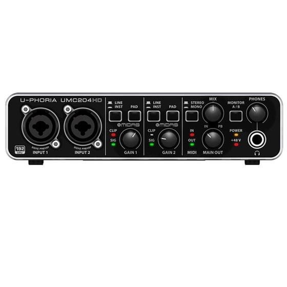 Imagem de Interface Audio Behringer UMC 204 HD