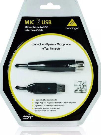 Imagem de Interface De Audio Behringer Mic 2 Usb