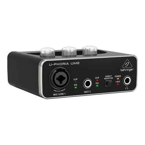 Interface De Áudio Behringer U-phoria Um2 Usb Menor preço em Interface De Áudio Behringer U-phoria Um2 Usb