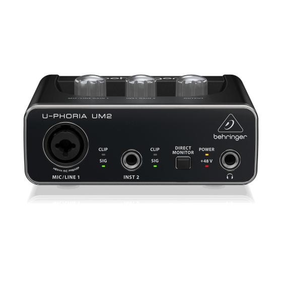 Imagem de Interface De Áudio Behringer U-phoria Um2