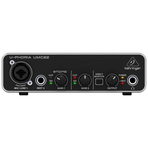 Imagem de Interface de Áudio Behringer UMC22