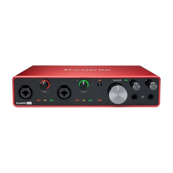 Imagem de Interface De Áudio Focusrite Scarlett 8I6 3Rd Gen