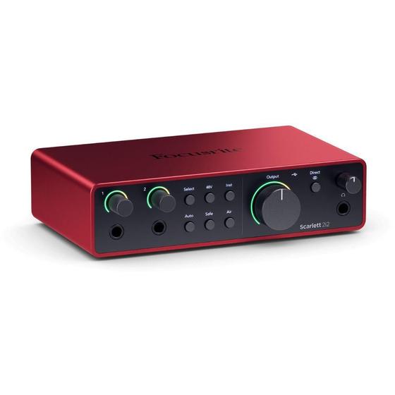 Interface De Áudio Focusrite Scarlette 2I2 4Th Menor preço em Interface De Áudio Focusrite Scarlette 2I2 4Th