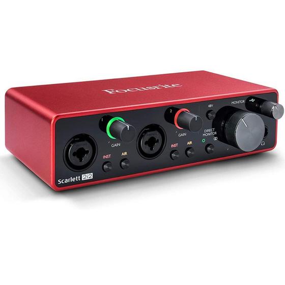 Interface de Áudio Focusrite USB 2 Canais Scarlett 2I2(3RD GEN) - Focusrite Menor preço em Interface de Áudio Focusrite USB 2 Canais Scarlett 2I2(3RD GEN) - Focusrite