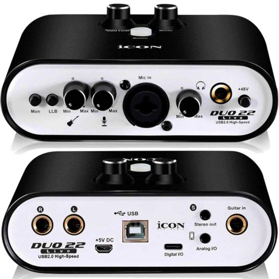 Imagem de Interface de Áudio Icon DUO22LIVE 24BITS 192KHZ 2CH
