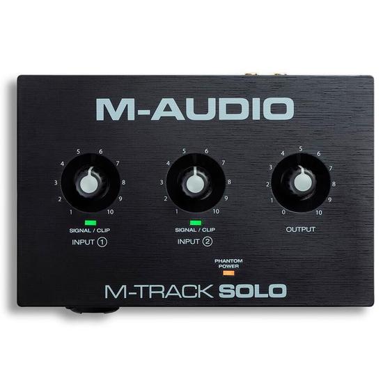 Interface De Áudio M-Audio M-Track Solo 2 Canais Usb Menor preço em Interface De Áudio M-Audio M-Track Solo 2 Canais Usb