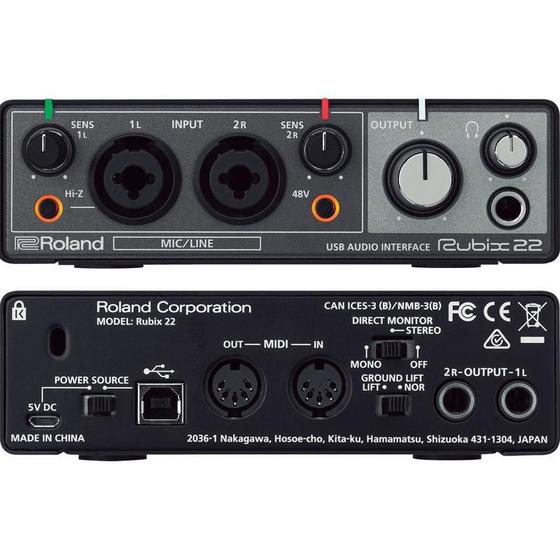 Imagem de Interface De Áudio Roland Rubix-22 Midi