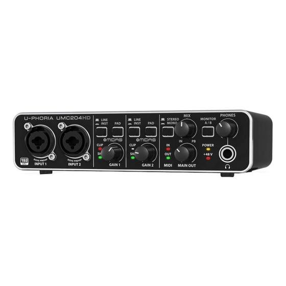 Imagem de Interface de áudio U-Phoria Behringer UMC204HD