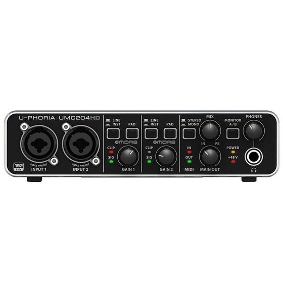 Imagem de Interface de Áudio U-Phoria UMC-204 HD - Behringer