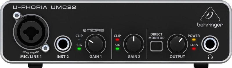 Imagem de Interface de Áudio UMC22 Behringer