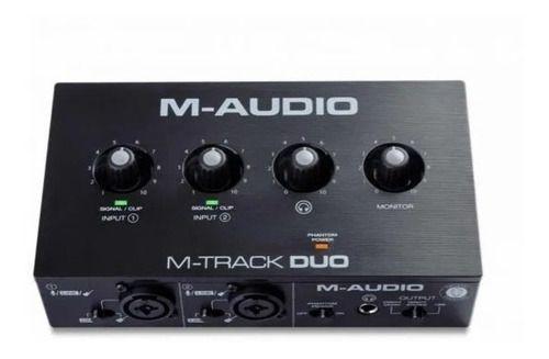 Imagem de Interface M-audio M-track Duo Usb 2 Canais Phantom Mtrackduo