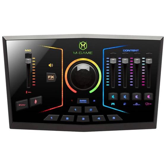 Imagem de Interface Mixer De Streaming Áudio M Game Rgb Dual Usb