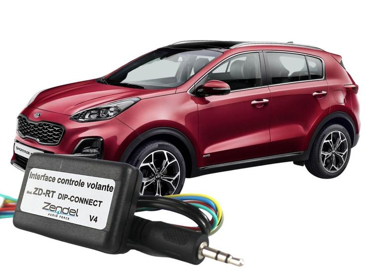 Imagem de Interface Volante Kia Sportage 11 A 2012 2013 2014 2015 2016 Central Controle de Som no Volante do Veículo