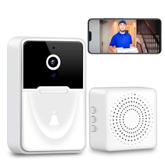 Interfone Doméstico Vídeo Áudio Casa Segurança HD 1080P Wi-fi - RELET Imagem de Interfone Doméstico Vídeo Áudio Casa Segurança HD 1080P Wi-fi