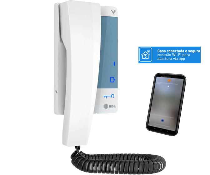 Imagem de Interfone Monofone Connect Wifi 2 Botões Atendimento Via Celular HDL