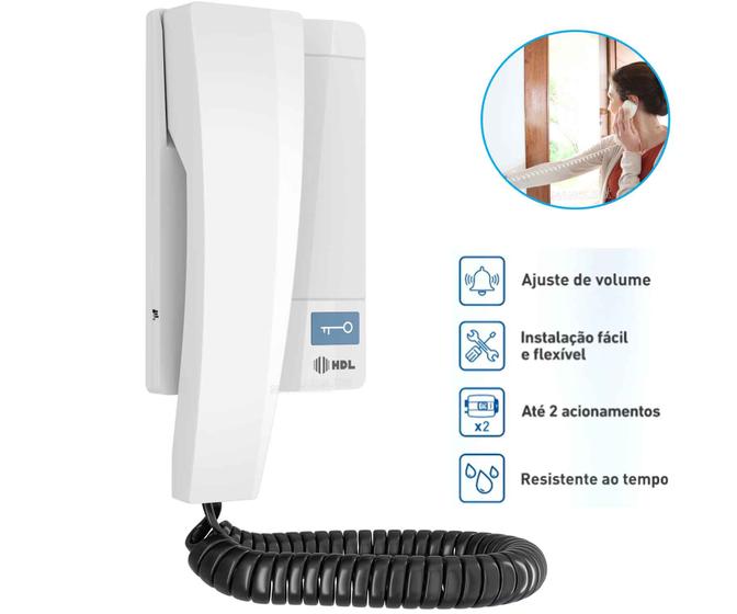 Imagem de Interfone Monofone Extensão AZ Advance Porteiro Eletronico F8S F8NTL F9 VP Sense HDL