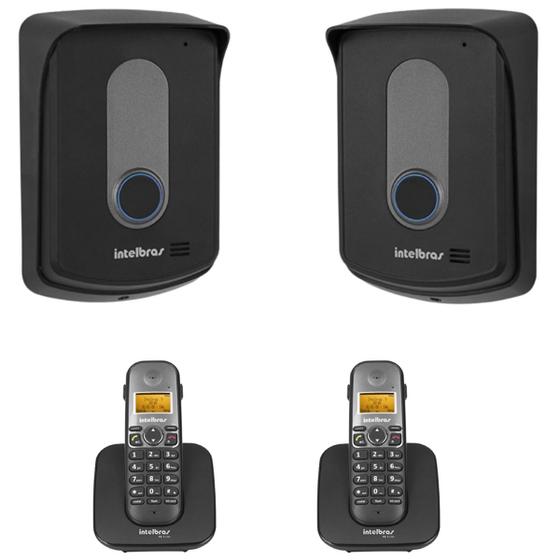 Imagem de Interfone Sem Fio Porteiro Eletrônico Intelbras 2 Ramais Internos e Externos