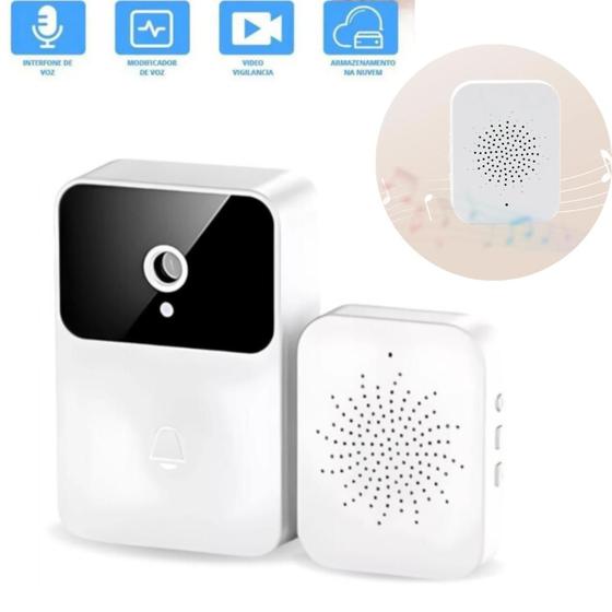 Imagem de Interfone Smart Wifi Com Câmera Externa Tempo Real Áudio