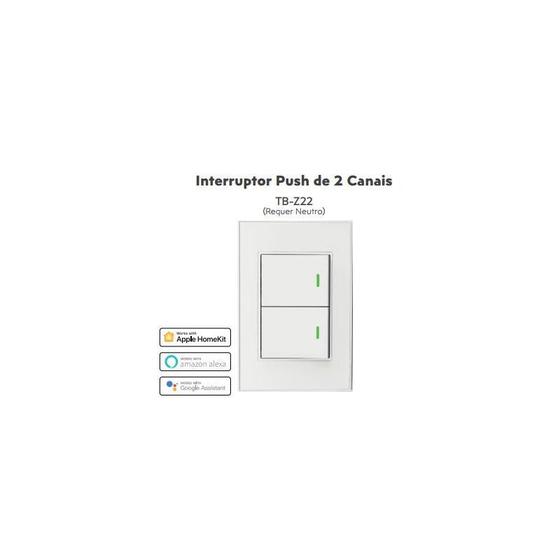 Imagem de Interrruptor Zigbee Zemismart Esp Push 2 Int Tb Z22 100023