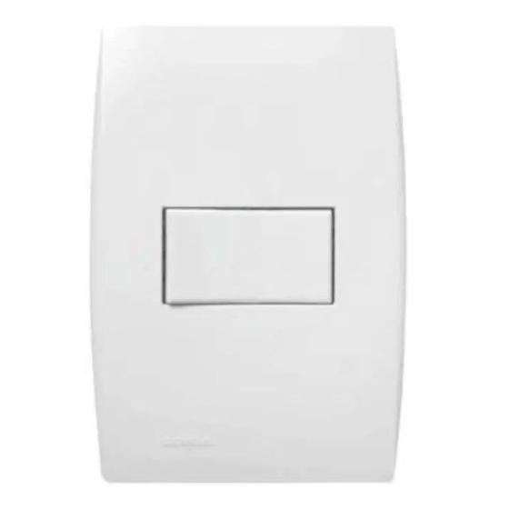 Imagem de Interruptor 1 Seção 4 X 2 Horizontal 10 Amperes 250V Branco Linha Ilus 5TA99040 - SOPRANO