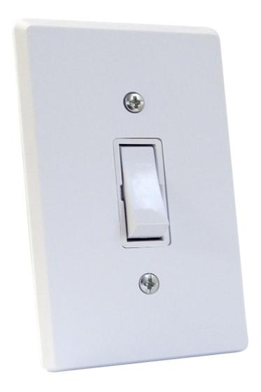 Imagem de Interruptor 1 Tecla C/ Placa Apagador Simples Br