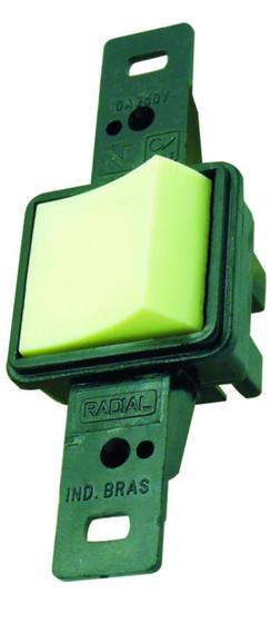 Imagem de Interruptor 1 Tecla Intermediária Sem Placa Prata Radial