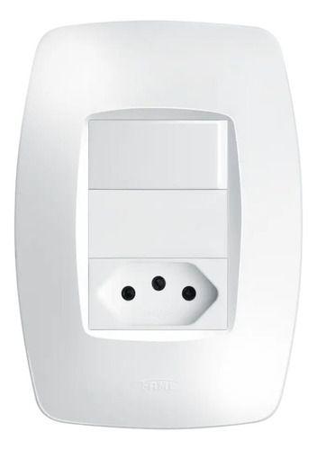 Imagem de Interruptor 1 Tecla Paralelo C/ Tomada 10a 4x2 Fame Elegance