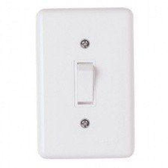 Imagem de Interruptor 1 Tecla Simples 6A 250V C/ Placa 4x2 Ilumi Stylus