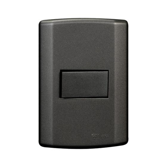 Imagem de Interruptor 1 tecla simples grafite Pluzie Matiz modular