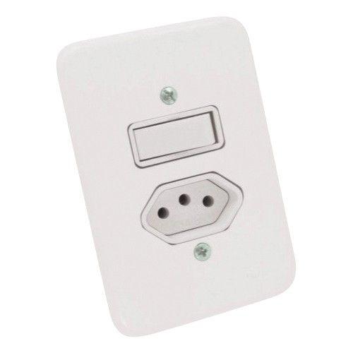 Imagem de Interruptor 1 tecla simples + tomada 20a - radial
