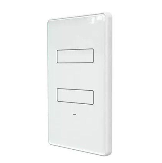 Interruptor 2 teclas inteligente Touch Wi-Fi Branco AGL Menor preço em Interruptor 2 teclas inteligente Touch Wi-Fi Branco AGL