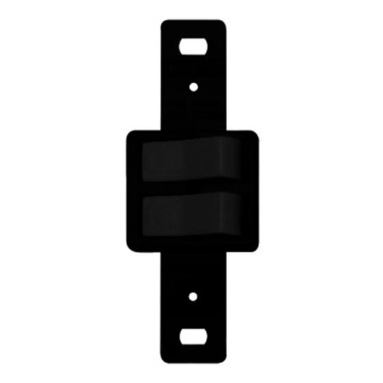 Imagem de Interruptor 2 Teclas Simples 10A Preta Sem Placa Lumibras