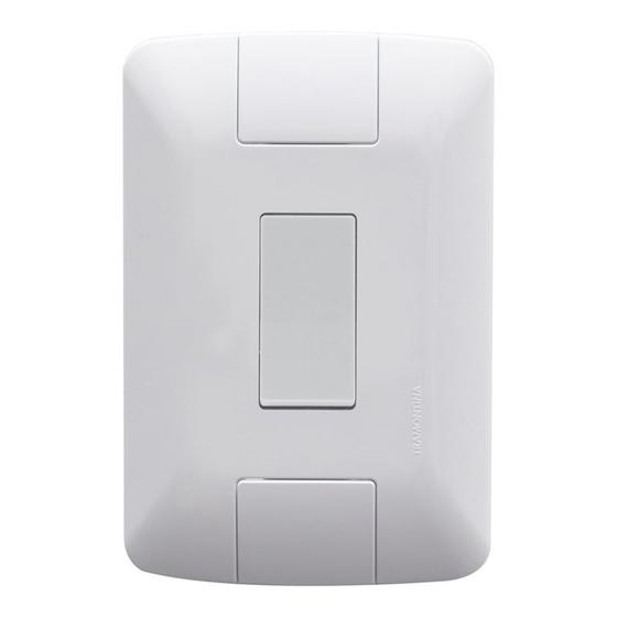 Imagem de Interruptor Aria 1 Tecla Simples 4x2 com Placa Branco Tramontina