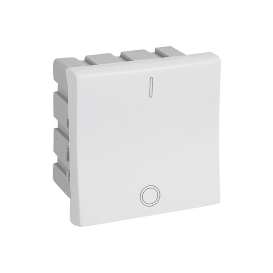 Imagem de Interruptor Bipolar Simples 2 Módulos 25a 220v Pialplus Branco - Pial Legrand