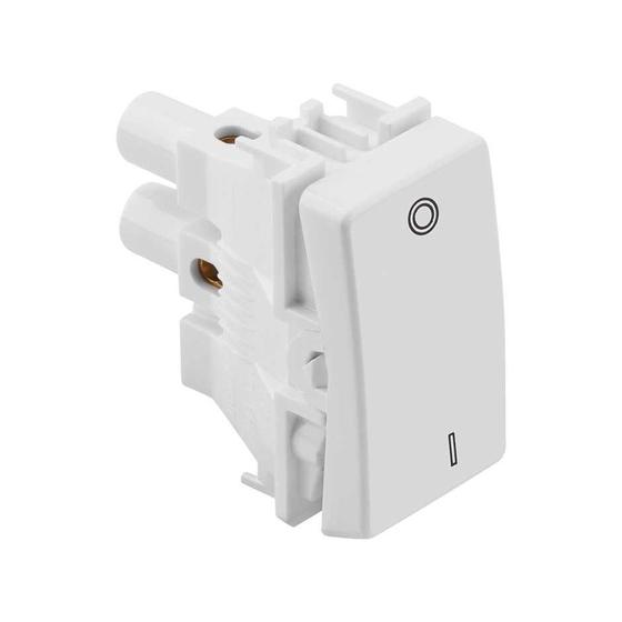 Imagem de Interruptor Bipolar Simples Branco 10A 250V 1 Módulo - SIMON