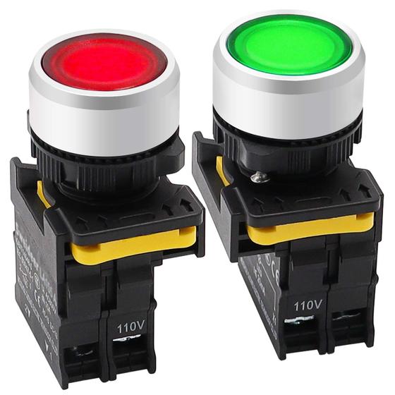 Imagem de Interruptor com botão de pressão mxuteuk 1NO 1NC 10A 600V à prova d'água IP65