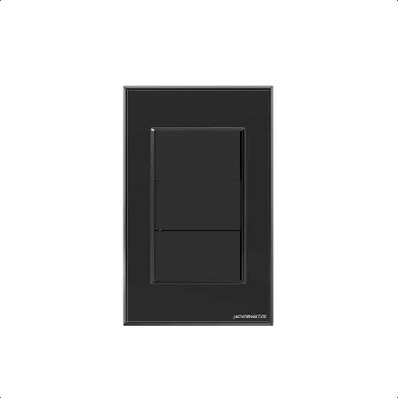 Imagem de Interruptor com tecla fisica 1 botao zigbee preto