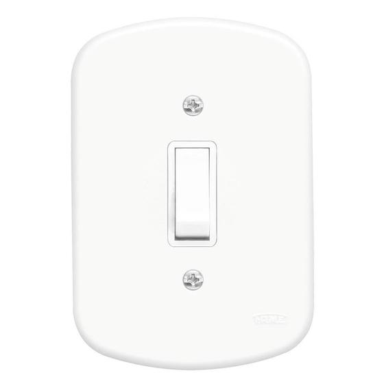Imagem de Interruptor com uma Tecla Paralelo 10A 250 Volts Blanc - 0594 - FAME