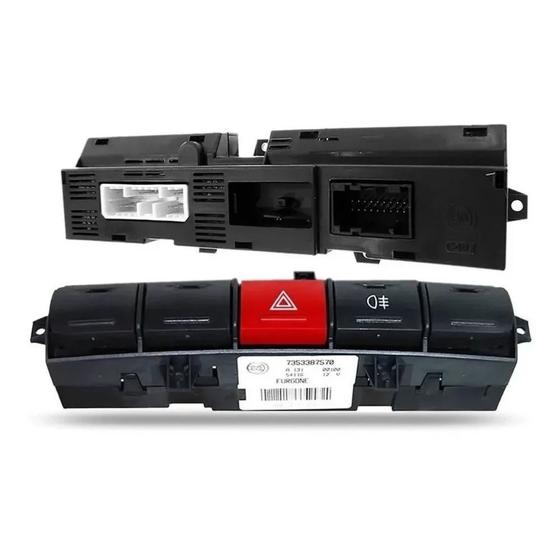 Imagem de Interruptor Comando Alerta com Retroneblina Ducato/Boxer/Jumper 2.3 Multijet/ Jtd 2.8 Fiat