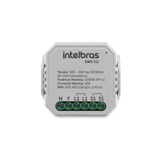 Imagem de Interruptor Controlador de Cargas Wifi Inteligente Smart IZY EWS 211 Intelbras