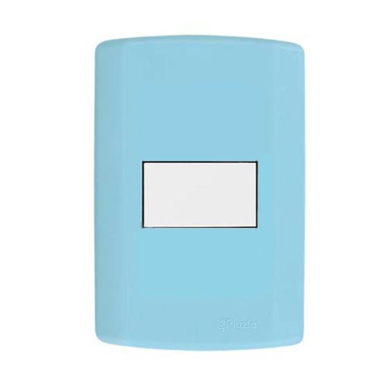 Imagem de Interruptor de 1 Tecla Simples, Modular, com Placa 4x2 e Suporte